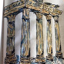 Mein Kursprojekt: Architektonische Zeichnung mit Aquarell und Tinte. Sketching, Drawing, Watercolor Painting, Architectural Illustration, Sketchbook & Ink Illustration project by alexander_besheimer - 12.05.2021