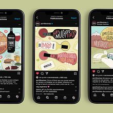Portillo Wines | Campaña día del amigo. Un proyecto de Lettering, Ilustración tradicional, Diseño, Diseño gráfico y Diseño para Redes Sociales de LetterMafia - 18.07.2021