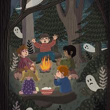 Campfire Stories. Un proyecto de Ilustración tradicional de Işınsu Deniz Türk - 18.10.2021