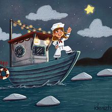 Northern Star. Un proyecto de Ilustración tradicional de Işınsu Deniz Türk - 30.11.2021