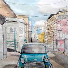 Mi Proyecto del curso: Sketching arquitectónico para ilustraciones urbanas. Un proyecto de Diseño, Ilustración tradicional, Bocetado, Ilustración arquitectónica y Sketchbook de Natasha Mahmud - 06.12.2021