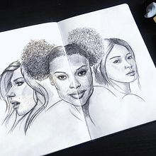 My final project in "Portrait Sketchbooking" course. Projekt z dziedziny Sketching,  R, sunek, Portret,  R, sunek art, st, czn i Sketchbook użytkownika Timofei - 04.12.2021