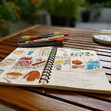 My project in Illustrated Life Journal: A Daily Mindful Practice course. Un progetto di Belle arti, Bozzetti, Creatività, Disegno e Sketchbook di Natalia Cheinman - 25.11.2021
