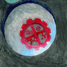 the Gear of dark moon Cover . Un proyecto de Ilustración tradicional, Diseño, Cine, vídeo, televisión, Diseño de complementos y Dirección de arte de Noppoch Kantakalang - 06.12.2021