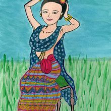 Lady of the North thailand. Un proyecto de Diseño, Ilustración tradicional, Cine, vídeo, televisión, Diseño de complementos y Dirección de arte de Noppoch Kantakalang - 06.12.2021