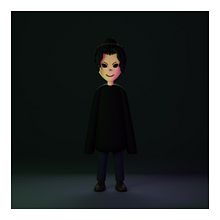 Mi Proyecto del curso: Creación de personajes kawaii en 3D con Blender . Un proyecto de Ilustración tradicional, Diseño de personajes, Ilustración digital, Modelado 3D y Manga de Guillermo Sánchez Castillo - 03.12.2021