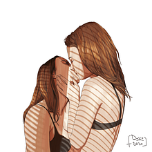 the kiss . % Francesco Dezio tarafından hazırlanan Geleneksel illüstras, Ve on projesi - 09.24.2020