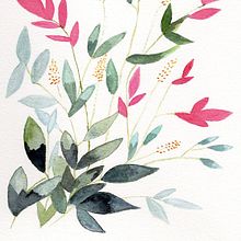 Mi Proyecto del curso: Creación de una composición floral con acuarela. Un proyecto de Ilustración tradicional, Bellas Artes, Pintura, Pintura a la acuarela, Ilustración botánica e Ilustración naturalista				 de Olga Rogel - 06.12.2021
