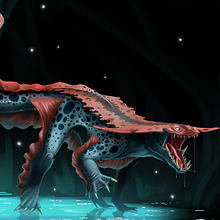 Creature design: Diplosuchus. Traditional illustration, Character Design, Digital Illustration, and Concept Art project by Nicola Gagliardi - 12.06.2021