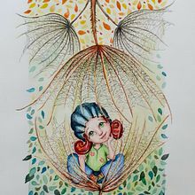 Flower from my soul. Un proyecto de Ilustración tradicional, Dibujo y Pintura a la acuarela de Iulia Livia Tsamuris - 06.12.2021