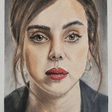Mi Proyecto del curso: Retrato realista al pastel tiza. Un progetto di Illustrazione tradizionale, Belle arti, Disegno, Disegno di ritratti e Disegno realistico di silvana1912 - 23.11.2021
