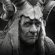 Shaman - Highpoly. 3D Character Design, 3D Modeling, 3D, Sculpture, and VFX project by Davide Sasselli - 12.28.2019