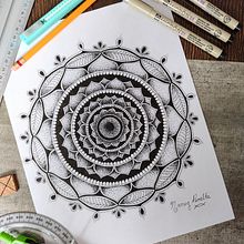 Mi Proyecto del curso: El arte de dibujar mandalas: crea patrones geométricos. Drawing & Ink Illustration project by Nancy Peralta - 12.06.2021