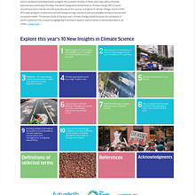 10 Insights in Climates Science 2021 report. Un proyecto de Desarrollo Web de Jerry Laviña - 07.12.2021
