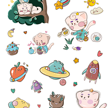 My project in Kawaii Illustration: Create Charming Characters course. Traditional illustration, Character Design, and Manga project by Maya Shavin - 12.02.2021