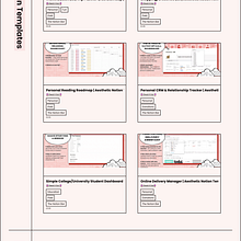 Notion Template Gallery. Un proyecto de Programación de Frances Odera Matthews - 07.12.2021