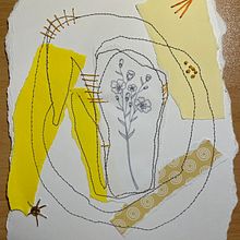 My project in Experimental Embroidery Techniques on Paper course. Fine Arts, Collage, and Embroider project by Vassilena Goranova - 12.07.2021