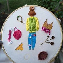 Mi Proyecto del curso: Bordado con textura: combina puntadas y mostacillas . Accessor, Design, Costume Design, Arts, Crafts, Embroider, Fiber Arts, and Color Theor project by silvana.cordovac - 12.07.2021