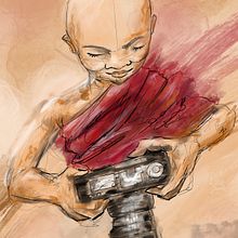 Tibet. Traditional illustration, Character Design, and Digital Design project by Alessandro Paderi - 12.08.2021