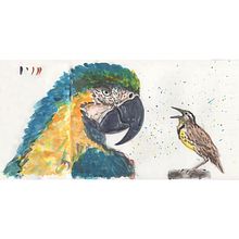 A Conversation and a Visitor. Traditional illustration, Watercolor Painting, Realistic Drawing, and Naturalistic Illustration project by vivien_dg - 12.08.2021
