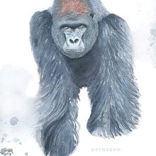 Mon projet du cours : Portraits expressifs d'animaux à l'aquarelle. Traditional illustration, Watercolor Painting, Realistic Drawing, and Naturalistic Illustration project by pynsodo - 12.08.2021