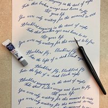 My project in English Calligraphy from A to Z course. Calligraph project by Priscila Ramos - 12.06.2021