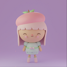 My project in Kawaii Character Creation in 3D with Blender  course. Projekt z dziedziny Trad, c, jna ilustracja, Projektowanie postaci, Ilustracja c, frowa,  Modelowanie 3D i Manga użytkownika Natalie Chow - 09.12.2021