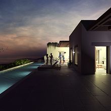 Villa Mandra. Un proyecto de 3D, Arquitectura, Arquitectura interior, Post-producción fotográfica		, Escenografía, Infografía, Modelado 3D y Visualización arquitectónica de Laura Ferrater Gómez - 29.11.2021