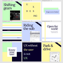 My Instagram account as a freelance UX Designer. Design, Br, ing, Identit, Graphic Design, T, pograph, T, pograph, Design, and UX / UI project by maximederoeck - 12.09.2021