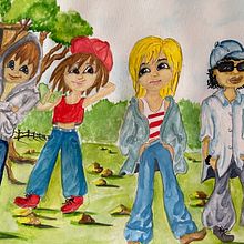 My project in Introduction to Design of Characters for Animation and Video Games course. Traditional illustration, Animation, Character Design, Video Games, and Game Design project by Freda Coetzee - 12.09.2021