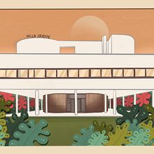Villa Savoye. Projekt z dziedziny Trad, c, jna ilustracja i  Architektura użytkownika Isabela Salvatierra - 13.05.2021