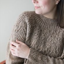 Kuutar lace yoke pullover Ein Projekt aus dem Bereich H und werk von Sari Nordlund - 10.12.2021