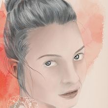 My project in Illustrated Portraits with Procreate course. Un proyecto de Ilustración tradicional, Ilustración vectorial, Ilustración digital y Dibujo de Retrato de Charina Cabanayan - 10.12.2021