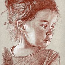 Inés. Ilustração tradicional, Desenho a lápis, Desenho de retrato, Desenho artístico, Desenho realista, e Desenho projeto de Begoña Blázquez Parro - 04.12.2021