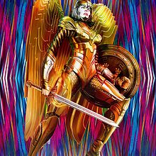 WONDERWOMAN 1984. Traditional illustration, Comic, Film, Video, and TV project by Daniel Maine - 12.10.2021