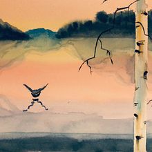 My course project: Atmospheric landscapes in watercolor . Un progetto di Belle arti, Pittura e Pittura ad acquerello di stefania_licciardi - 11.12.2021