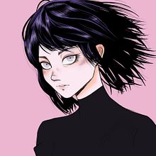 Inspired by Fubuki. Traditional illustration, and Character Design project by Sarah Magdi - 12.11.2021