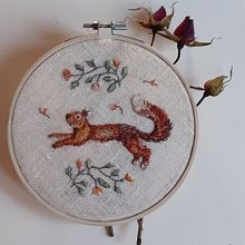 Il mio progetto del corso: Needle painting a mano libera: ricama la bellezza della natura. Traditional illustration, Embroider, and Textile Design project by Milena Carli - 12.11.2021