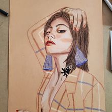 My project in Illustration with Pastel and Coloured Pencils course. Een project van Traditionele illustratie,  Beeldende kunst, Tekening met potlood,  Tekening,  Portrettekening, Realistische tekening y  Artistieke tekening van leclerc_melina - 12.12.2021