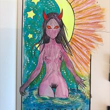 My project in Acrylic Illustration: Create a Magical Universe  course: Magician. Un proyecto de Ilustración tradicional, Pintura, Creatividad y Pintura acrílica de Joakim Rollin - 12.12.2021