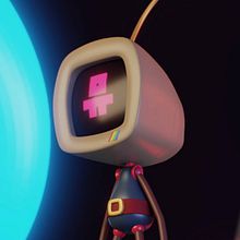Roby and Glowing donuts. 3D, and Animation project by disonyando - 12.12.2021