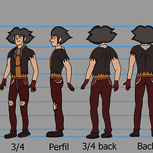 Rhyzen-Project in Character Design for Animation with Photoshop course. Un progetto di Animazione, Character design e Animazione di personaggi di Juan Andres Corrales - 12.12.2021