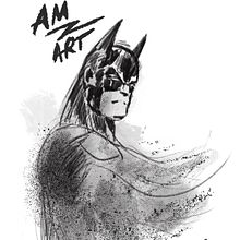 Batman. Traditional illustration, Comic, Drawing, Digital Drawing, and Digital Illustration project by Albert Malonzo - 12.13.2021