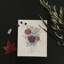 Mon projet du cours : Création d’une composition florale à l’aquarelle. Traditional illustration, Fine Arts, Painting, Watercolor Painting, Botanical Illustration, and Naturalistic Illustration project by Ludmilla Ramseier - 12.13.2021