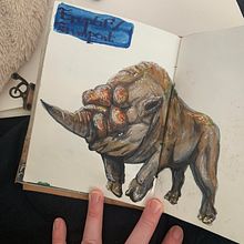 Carnet les Animaux Fantastiques. Traditional illustration project by abph - 03.09.1993
