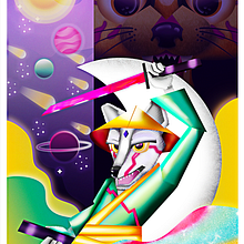 Mi Proyecto del curso: Ilustración geométrica con volumen. Traditional illustration, Character Design, and Digital Illustration project by Julian David Patiño Galvez - 12.14.2021