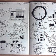 Meu projeto do curso: Diário ilustrado: prática diária e consciente. Projekt z dziedziny  Sztuki piękne, Sketching, Kreat, wność,  R, sunek i Sketchbook użytkownika Daniele Porto Almeida - 13.12.2021