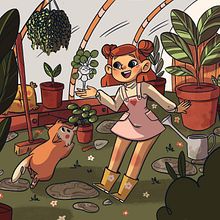 Mon projet du cours : Création de personnages de contes pour enfants avec Procreate. Traditional illustration, Character Design, Digital Illustration, Children's Illustration, and Digital Drawing project by Samantha Parpette - 12.14.2021