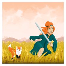 My drawing style of Aveliana. Un progetto di Illustrazione tradizionale, Disegno digitale, Pittura digitale e Illustrazione infantile di Cláudia Oltramari - 14.12.2021