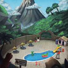 Final Project of animation backgrounds. Traditional illustration, Animation, Digital Illustration, and Digital Painting project by Luis Preciado - 12.15.2021